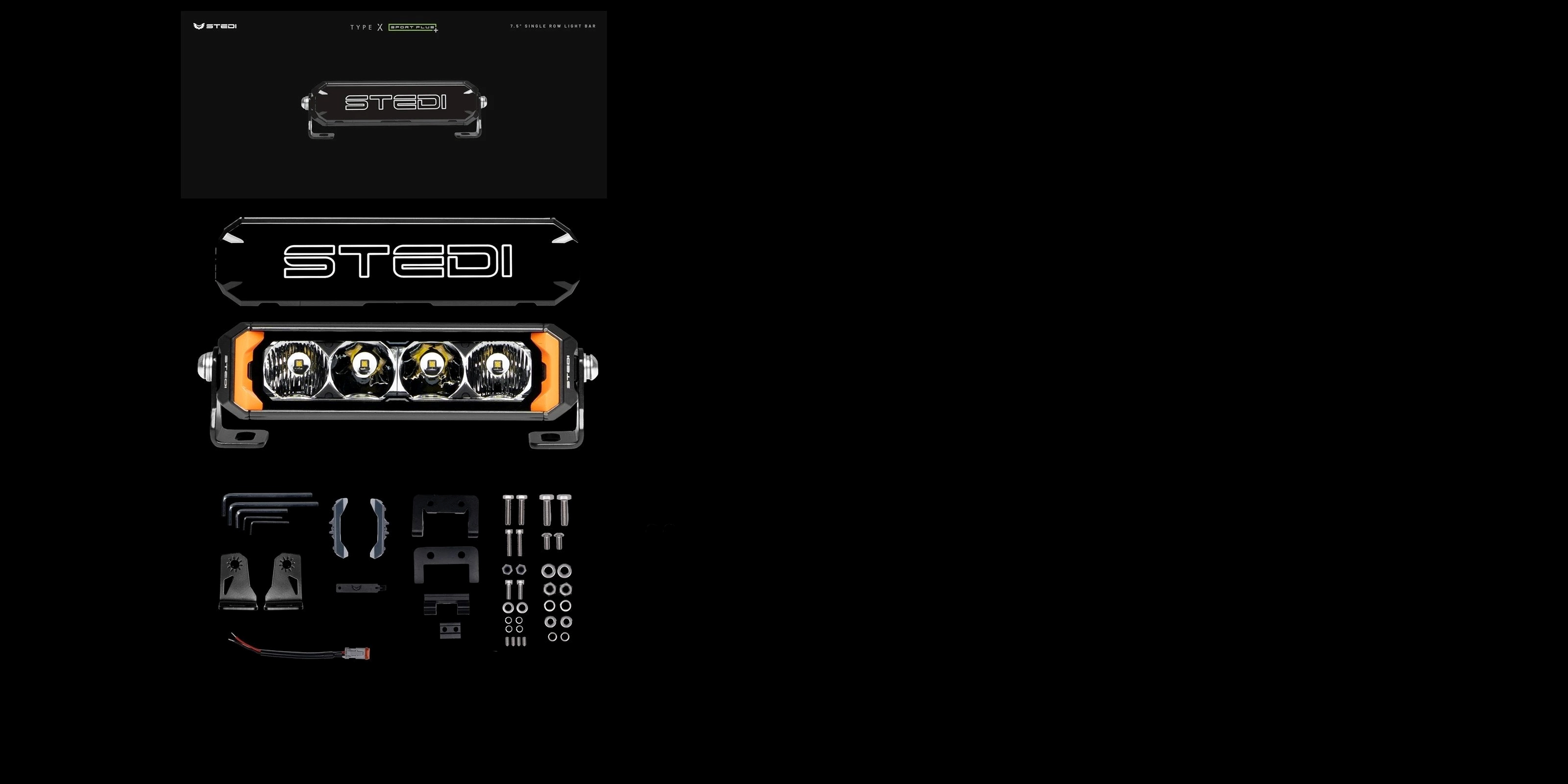 STEDI Sport Plus Single Row 7.5 inch 4 LED Light Bar
